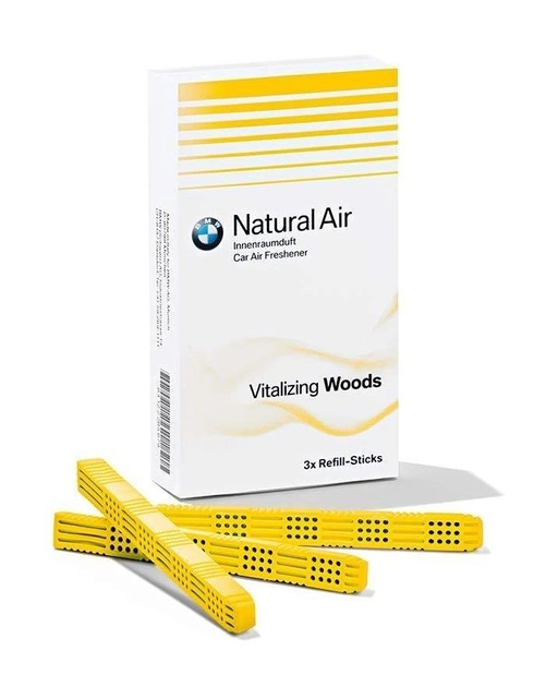 BMW Natural Air Starter-Kit Black ароматизатор салона сменные катритжи "Vitalizing Woods" 3шт - Фото 2 BMW Natural Air Starter-Kit Black ароматизатор салона сменные катритжи "Vitalizing Woods" 3шт - изображение 2