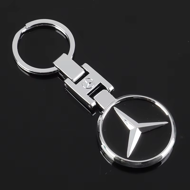 Брелок для ключів (мерседес) Mercedes-Benz духсторонний малюнок - зображення 3