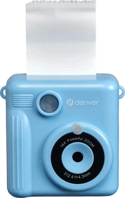 Дитячий фотоапарат Denver KPC-1363 з принтером Блакитний (KPC-1363BU) - зображення 3