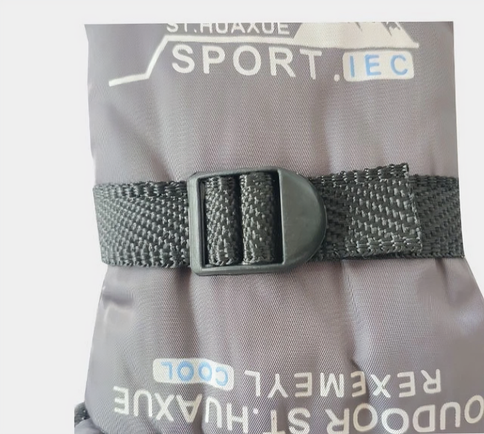 Рукавички зимові на хутрі спортивні вітрозахисні непромокаючі з антиковзаючими накладками (482730-Prob) Сірі розмір L - зображення 6