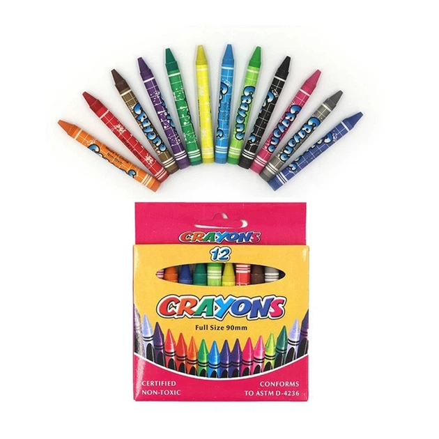 Набор детских восковых карандашей "Crayons" 8496-12E 90 мм, 12 цветов - Фото 2 Набор детских восковых карандашей "Crayons" 8496-12E 90 мм, 12 цветов - изображение 2