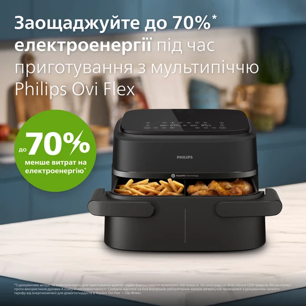 Мультипіч PHILIPS Ovi Dual NA150/00 з двома кошиками – фото