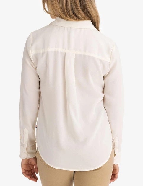 Рубашка женская U.S. Polo Assn. (2463299138132) CHEST POCKET XL бежевая - изображение 4