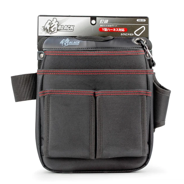 Поясная сумка электрика Takagi Samurai Black SRB-05, 5 карманов 1 петля (1082859) - изображение 9