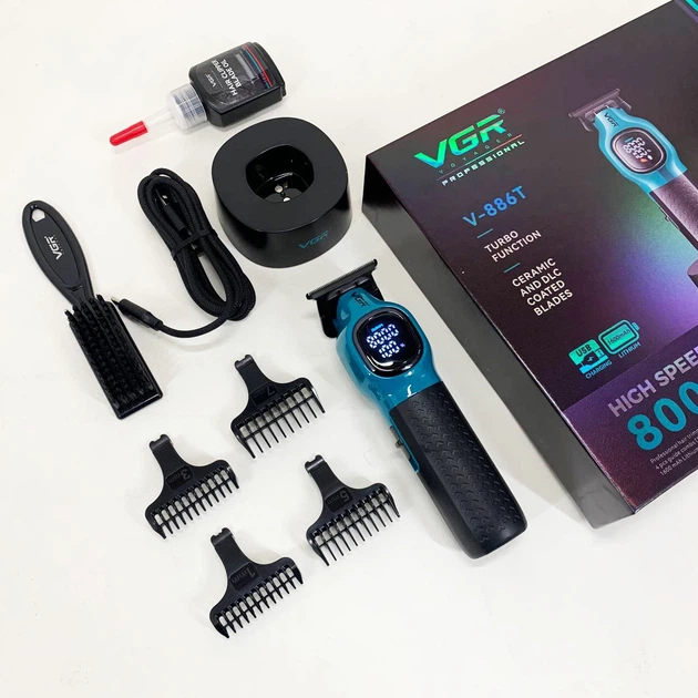 Тример для стрижки волосся VGR V-886T BLUE 8000RPM - изображение 6