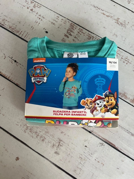 Світшот дитячий на дівчинку Paw Patrol 122-128р Бірюзовий (1304) - зображення 2