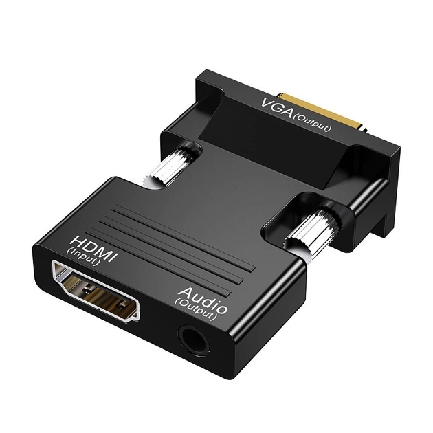 Перехідник з HDMI на VGA Usams Converter відео адаптер Full HD для ноутбука конвертер на телевізор, монітор, проектор - зображення 4