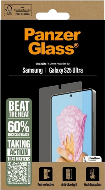 Захисне скло PanzerGlass All-in-One Ultra-Wide Fit для Samsung Galaxy S25 Ultra (PGRUWFAG38488) - зображення 3