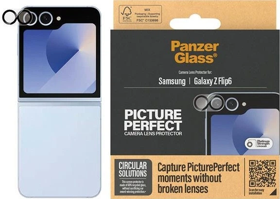 Захисне скло PanzerGlass PicturePerfect Camera Lens Protector для Samsung Galaxy Z Flip6 (5715685001482) - зображення 3