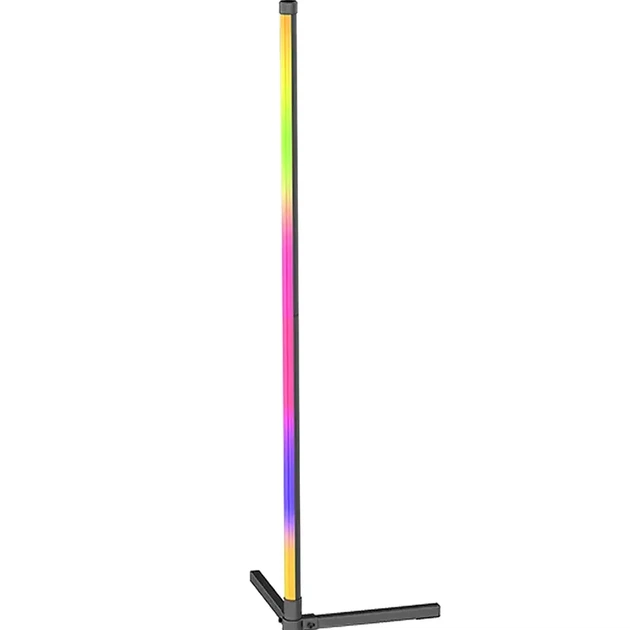 Підлогова лампа RGB 180см LED світильник із USB для освітлення кутового простору колір чорний матеріал ПВХ - зображення 3