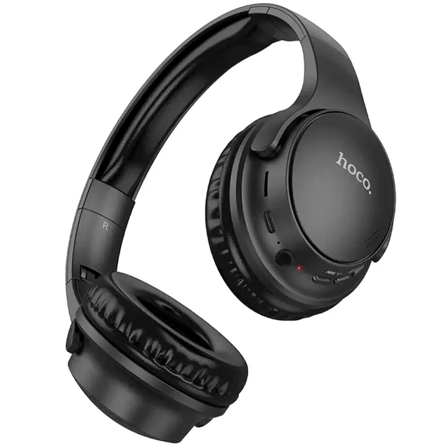 Беспроводные наушники Bluetooth 5.3 с активным шумоподавлением для телефона Hoco W40 черные 200 мАч - изображение 3