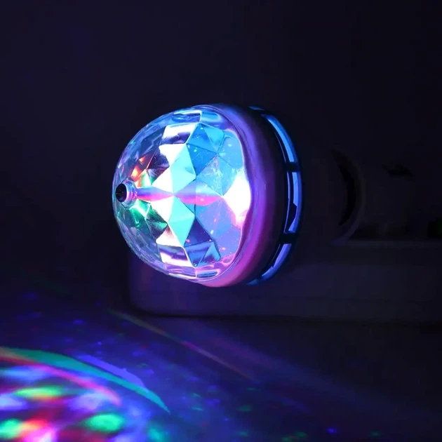 Светодиодная RGB-лампа E27 480 светодиодов RGB свет для создания атмосферы дискотек и праздников - изображение 6