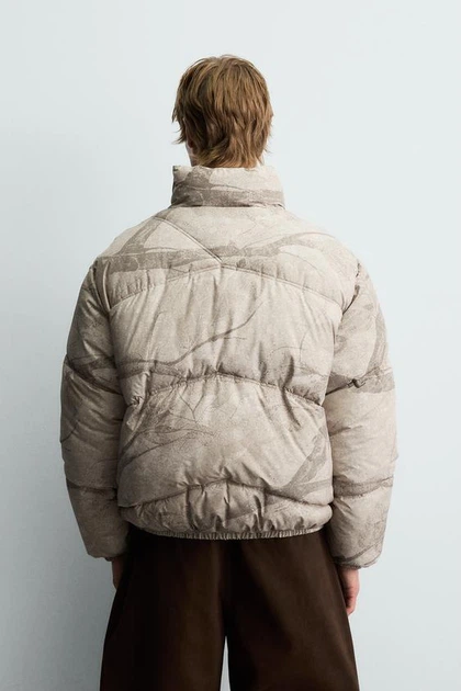 Стьобана куртка з абстрактним принтом Zara S print, арт.3833\450\020 - зображення 2