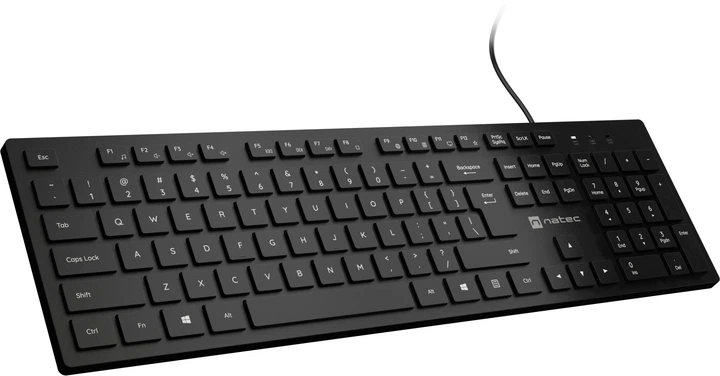 Klawiatura przewodowa Natec Herring USB Black (NKL-2341) - obraz 3