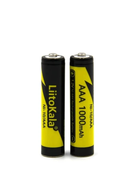 Акумулятор LiitoKala NiMH AAA 1000mAh 5шт/уп (NI-10/AAA-5B) - Фото 3 Акумулятор LiitoKala NiMH AAA 1000mAh 5шт/уп (NI-10/AAA-5B) - изображение 3