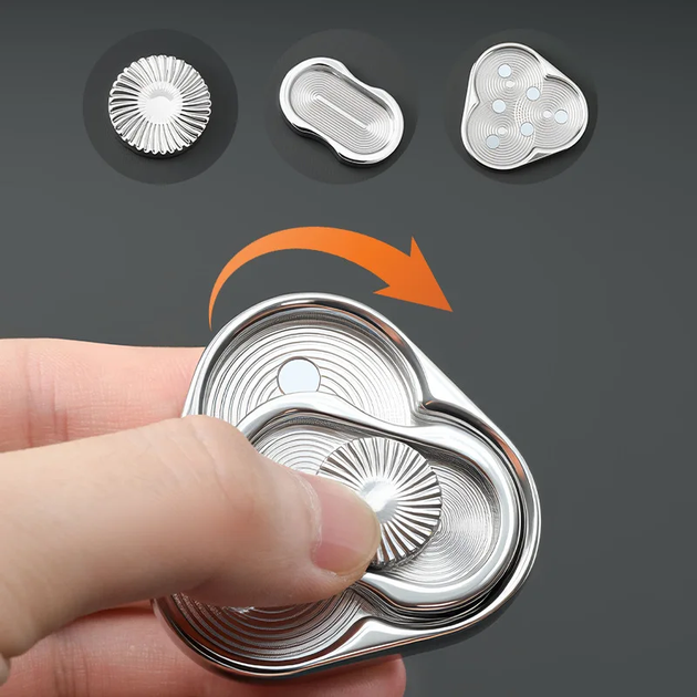 Спінер Трикутник фліп монета EDC Fidget Push декомпресія антистрес Fidget Spinner - зображення 2