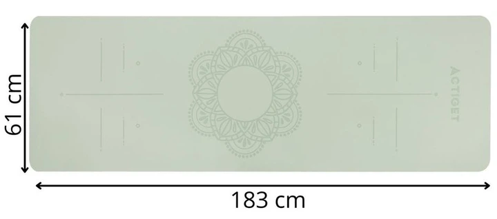 Килимок для вправ Actiget Протиковзкий 183 x 61 см М'ятний ACT0022 (5908455308298) - зображення 14