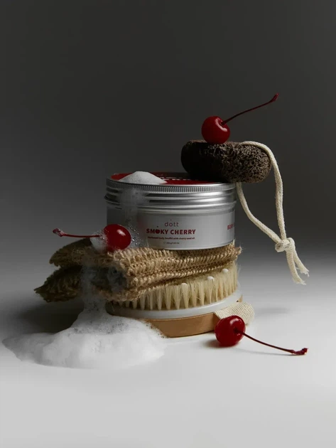 Суфле для тела парфюмированное с маслом вишневых косточек Dott Smoky Cherry Body Souffle 200 г - изображение 5