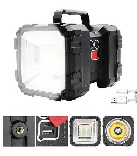 Ліхтар LED Hedo акумуляторний двосторонній з функцією powerbank (5907184130415) - зображення 4