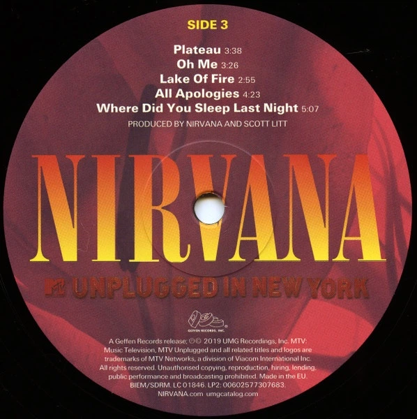 Nirvana - MTV Unplugged In New York (2 пластинки, Юбилейное издание на 25-летие, Альбом, Переиздание) - Фото 9 Nirvana - MTV Unplugged In New York (2 пластинки, Юбилейное издание на 25-летие, Альбом, Переиздание) - изображение 9