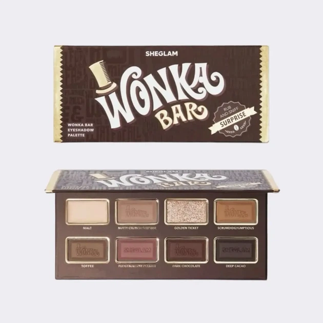 Палетка тіней для повік Sheglam Willy wonka Wonka Bar Eyeshadow Palette - Фото 1 Палетка тіней для повік Sheglam Willy wonka Wonka Bar Eyeshadow Palette - изображение 1