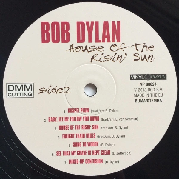 Bob Dylan - House Of The Risin' Sun (Альбом, Переиздание, Неофициальное издание) - изображение 4