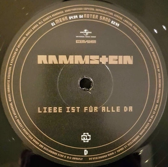 Rammstein - Liebe Ist Für Alle Da (2 пластинки, 180 грамм, Альбом, Переиздание, Ремастеринг) - Фото 7 Rammstein - Liebe Ist Für Alle Da (2 пластинки, 180 грамм, Альбом, Переиздание, Ремастеринг) - изображение 7