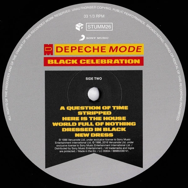 Depeche Mode - Black Celebration (Раскладная обложка, 180 грамм, Альбом, Ремастеринг, Переиздание) - Фото 6 Depeche Mode - Black Celebration (Раскладная обложка, 180 грамм, Альбом, Ремастеринг, Переиздание) - изображение 6