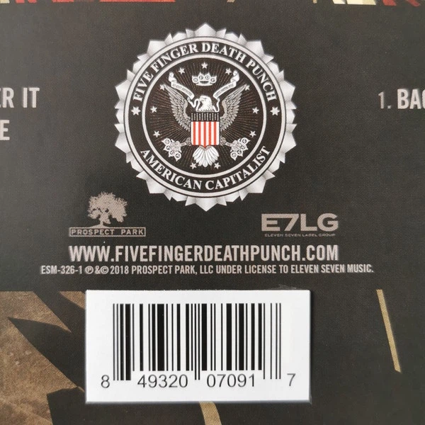 Five Finger Death Punch - American Capitalist (Золотий, Ювілейне видання до 10-річчя, Альбом, Перевидання) - зображення 12