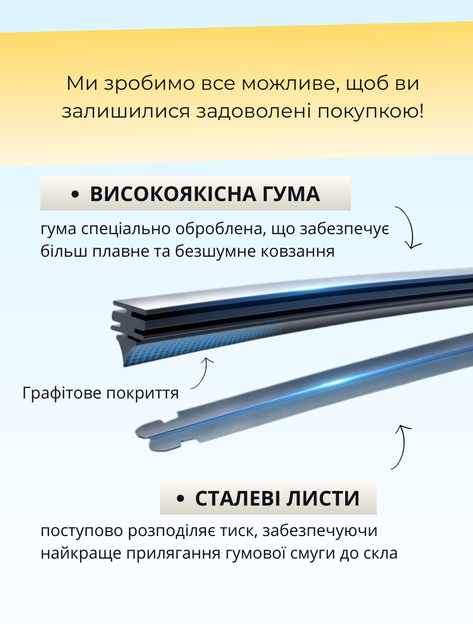 Щётки стеклоочистители для Volkswagen Passat 2014-2023г комплект дворников пара - изображение 6