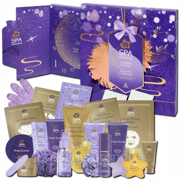 Адвент календар набір подарунковий новорічний Spa Exclusives - Фото 1 Адвент календар набір подарунковий новорічний Spa Exclusives - зображення 1