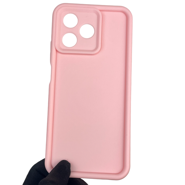Чехол силиконовый Soft Touch для Realme Note 50 розовый (Полная защита камеры) - изображение 2