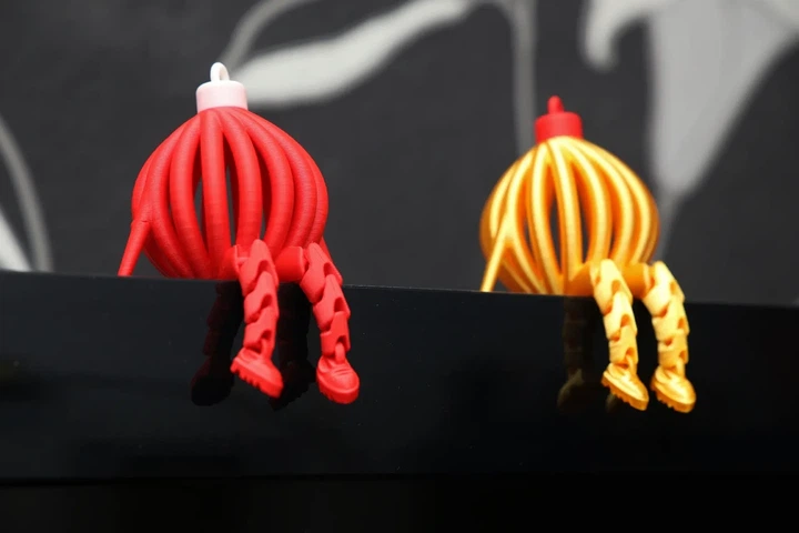 Декоративная Елочная Игрушка Christmas Ornament With Articulated Legs 3Д Печать Красный 10 См - Фото 2 Декоративная Елочная Игрушка Christmas Ornament With Articulated Legs 3Д Печать Красный 10 См - изображение 2