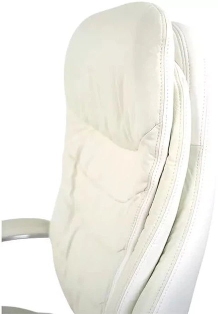 Крісло АКЛАС Валенсія Soft CH MB (Шкіра Lux LC-W White/PU White) - зображення 10