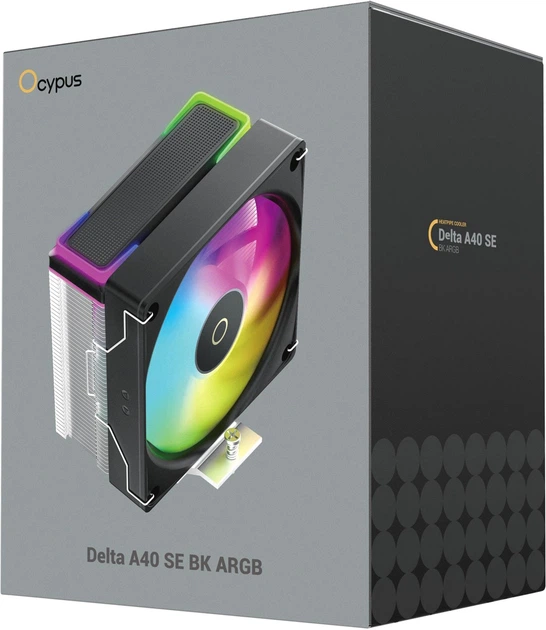 Кулер OCYPUS DELTA A40 BK ARGB (DELTA-A40-BK1AAWN00S-GL) - изображение 9