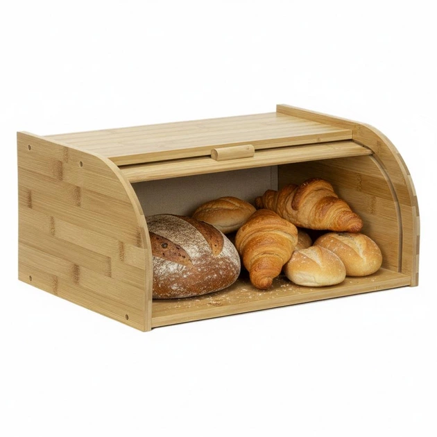 Хлібниця Springosr бамбукова 38 x 28 x 18 см KI0163 (5908455306164) - зображення 3