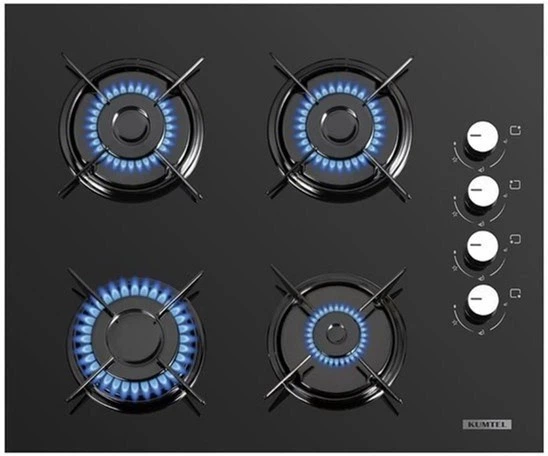 Варильна поверхня газова Kumtel KO-40TAHDF Black