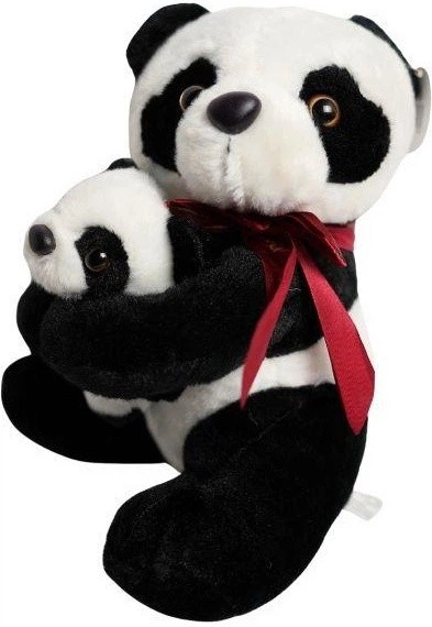 Maskotka Deef Panda z młodym 28 cm 42271 (5901500242271) - obraz 2
