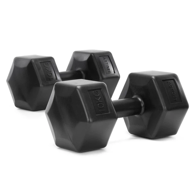 Гантелі для вправ Actiget бітумні 2 × 10 кг ACT0164 (5908455309868) - зображення 7