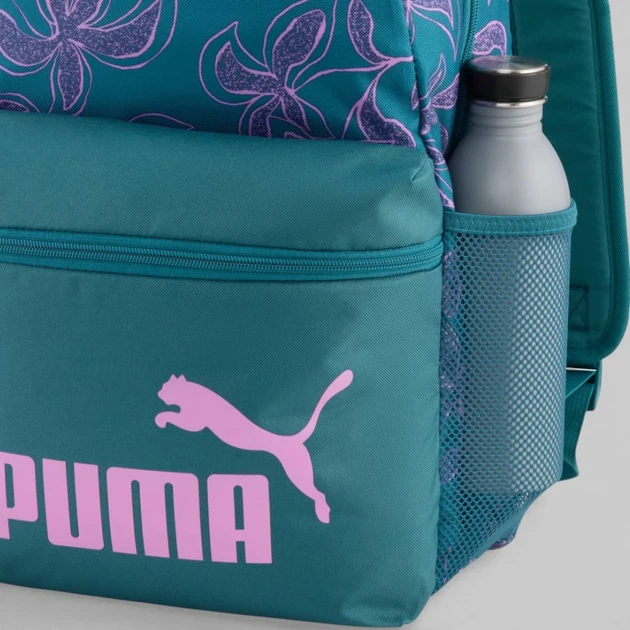 Рюкзак спортивный 22 л вмещает формат А4 Puma Phase Essentials 09116903 Emerald Ice-Rosy Outlook-Floral AOP (4069162047144) - изображение 3