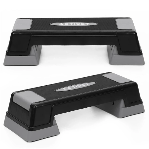 Степ для аеробіки Actiget 2 рівні чорно-сірий ACT0120 (5908455309424) - зображення 3