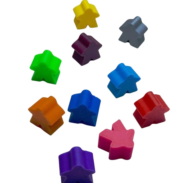 Миплы для настольных игр MEEPLE фишки фигурки человечков для настольных игр 100 шт - изображение 6