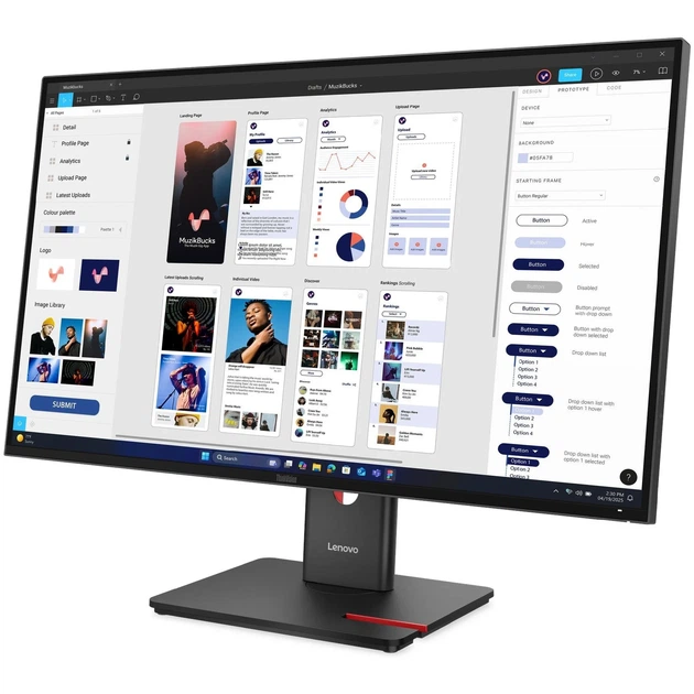 Монітор 32" Lenovo ThinkVision T32ud-40 (64B0GAT1UA) - зображення 3