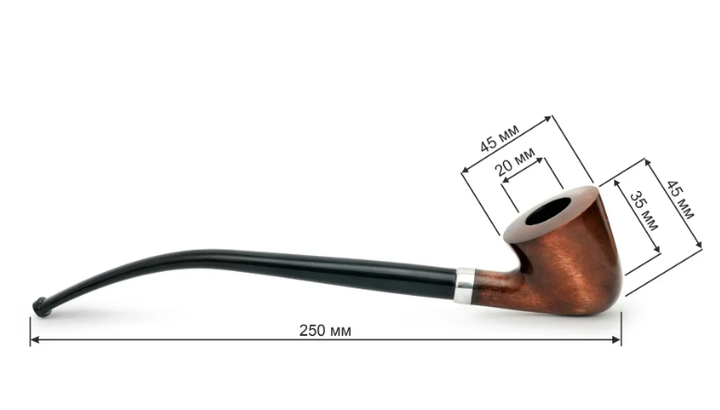 Курильна люлька Kaf "Craig" Churchwarden pear acrylic - Фото 7 Курильна люлька Kaf "Craig" Churchwarden pear acrylic - изображение 7