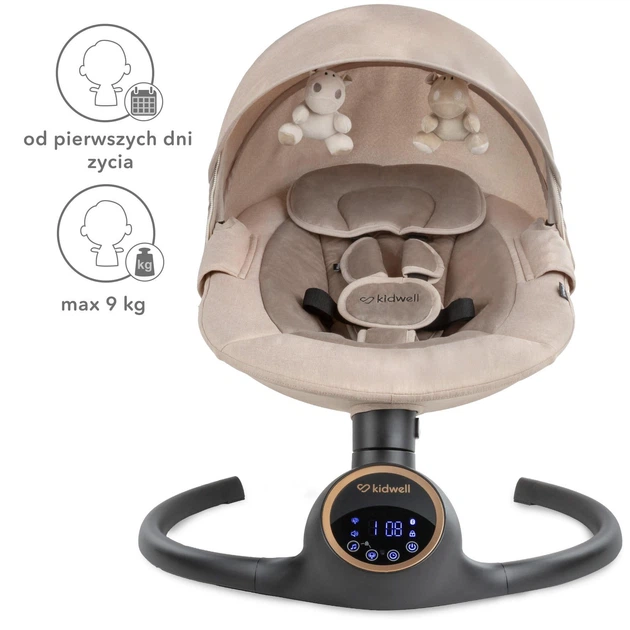 Укачивающий центр Kidwell 2 в 1 Reve Beige/Gold, BUELREV01A4 - изображение 10