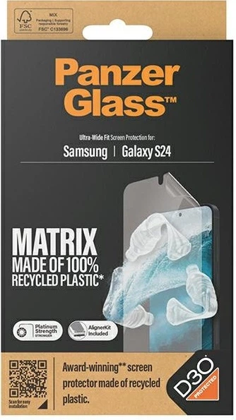 Folia ochronna PanzerGlass ECO MATRIX Screen Protector with D3O do Samsung Galaxy S24 (5711724073533) - obraz 4