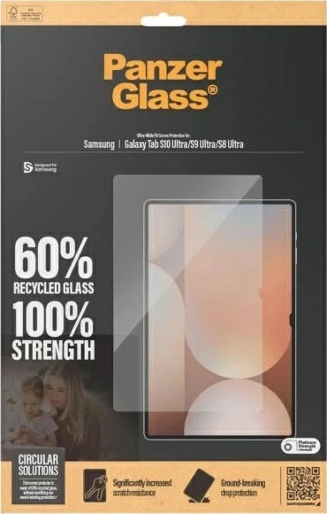 Szkło hartowane PanzerGlass Screen Protector Ultra-Wide Fit do Samsung Galaxy Tab S8 Ultra/S9 Ultra/S10 Ultra (5715685013317) - obraz 3