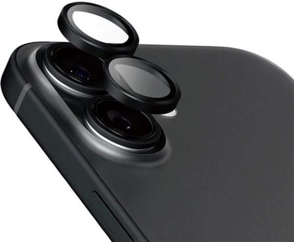 Szkło hartowane Panzer Glass Hoops Lens Protector do Apple iPhone 16/16 Plus Black (1281) - obraz 2