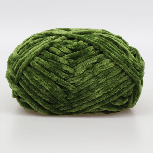 Плюшева пряжа Premium Yarn Baby Love (Бебі Лав) Хаки №361 - плюш для амігурумі, іграшок, маленький моточок 50г/60м - зображення 2