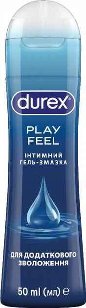 Интимный гель-смазка Durex Play Feel для дополнительного увлажнения (лубрикант) 50 мл (4820108005297/5038483167113) - Фото 1 Интимный гель-смазка Durex Play Feel для дополнительного увлажнения (лубрикант) 50 мл (4820108005297/5038483167113) - изображение 1